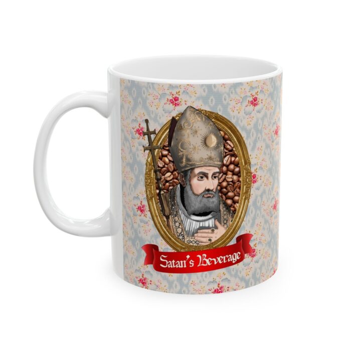 Vintage Floral Crest Mug | Ceramic Coffee Cup